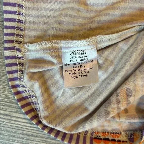 Uncle Frank Women's Size Small Dress Blue Multi Color Circles Artsy Belt Modern - Picture 7 of 10